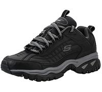 Skechers Men's Energy Afterburn Lace-Up Black/Charcoal Sneaker 10 M US