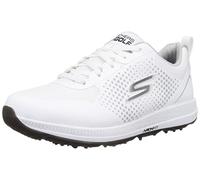 Skechers Men's Go Golf Elite 5 Sport Trainers, White Synthetic Textile Black Trim, 41 EU