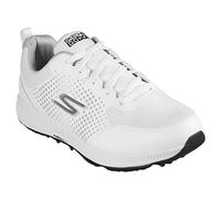 Skechers Men's Go Golf Elite 5 Sport Trainers, White Synthetic Textile Black Trim, 46 EU