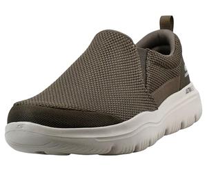 Skechers Men's Go Walk Evolution Ultra-Impeccable Sneaker, Cachi, 10 UK X-Wide