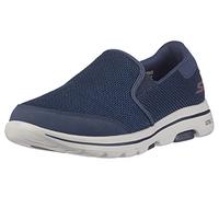 Skechers Men's Gowalk 5-Elastic Stretch Athletic Slip-on Casual Loafer Walking Shoe Sneaker, Blu Navy 2., 9.5 UK X-Wide