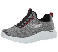 Skechers Men's Gowalk Flex-Athletic Slip-On Casual Walking Shoes with Air Cooled Foam Sneakers, White/Black 2, 10