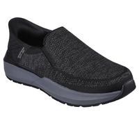 Skechers Men's Neville-Rovelo Slip-in Sneaker, Black, 9.5