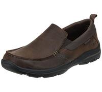 Skechers Men's Relaxed Fit: Harper Forde Loafer, Dark Brown, 10 XW US