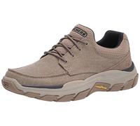 Skechers Men's Respected-Loleto Moc Toe Bungee Lace Slip On, Taupe, 9