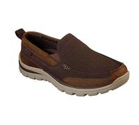 Skechers Men's Superior Wilford Sneaker, Brown, 10 W US