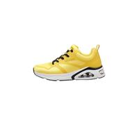Skechers Men's Tres Air Uno Revolution Airy Yellow Low Top Sneaker Shoes, 42.5 EU