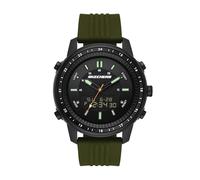 Skechers Men's Wilkie Quartz Watch with Silicone Strap, Green, 24 (Model: SR5155)