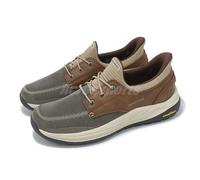 Skechers Meroe-Alden Slip-Ins Taupe Brown Men Lifestyle Casual Shoes 205467-TPBR