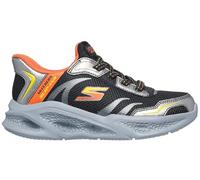 Skechers Meteor-Lights Brisk-Beams, Scarpe da Ginnastica, Nero Argento, 30 EU