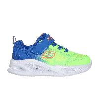 Skechers Meteor-Lights - Krendox Sneaker in Blu/Lime, Taglia 24