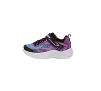 Skechers Scarpe da Ginnastica Bambina Microspec Advance Oasis Point Nero PU/Multi Textile Taglia 24