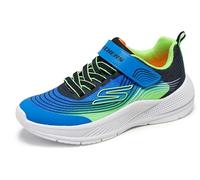Skechers Microspec Advance, Scarpe da Ginnastica Bambini e Ragazzi, Colore: Nero e Lime, 4 UK Child