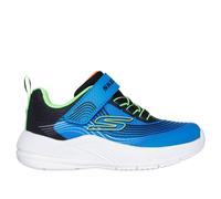Skechers Microspec Advance Sneaker in Blu/Lime, Taglia 24, Lavabile in lavatrice