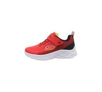 Skechers Microspec II Zovrix, Sneaker, Bordo Sintetico in Tessuto Rosso Nero, 33 EU