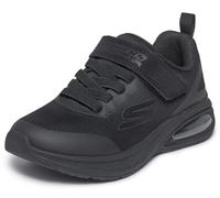 Skechers MICROSPEC Max Advance Squad-Pacer - Scarpe da Ginnastica da Ragazzo, in Tessuto Nero/Sintetico/Finiture Nere, Taglia 42