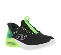 SKECHERS Sneaker 'MICROSPEC MAX - BRISK-STRIPE' verde / verde neon / nero, Taglia 33