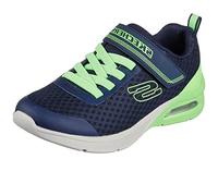 Skechers Microspec Max Gorvix, Scarpe da ginnastica Bambini e ragazzi, Navy Textile Lime Trim, 28 EU