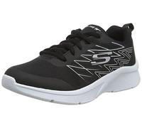 Skechers Microspec Quick Sprint, Sneaker Bambini e ragazzi, Black Textile Black Silver Trim, 36 EU