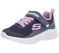 Skechers Microspec, Scarpe da ginnastica Bambine e ragazze, Multicolore Navy Mesh Lavender Mint Trim, 33.5 EU