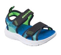 Sandali Skechers Microspec-Splash blu verde bambino - 32