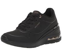 Skechers Million Air - Elevated Air, Scarpe da Ginnastica Donna, Nero, 36 EU