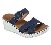 Skechers Modern Comfort Pier Ave-Silly Love Zeppa Sandalo da donna, blu (Dainty), 38 EU