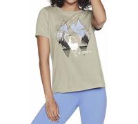 Skechers Mountain Scape Tee T-Shirt, Green, XS Donna