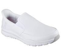 Skechers Nampa Broxtin, Scarpe per Professionisti Sanitari Uomo, White Leather/Synthetic, 43 EU