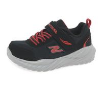 Skechers Nitro Sprint, Scarpe sportive Bambini e ragazzi, Black Textile Synthetic Red Trim, 22 EU
