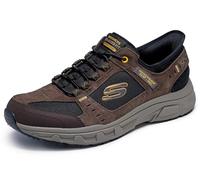 Skechers Oak Canyon Consistent Winne Hands Free Slip-in, Scarpe da Ginnastica Uomo, Nero Marrone, 48.5 EU