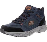 Skechers Oak Canyon- Ironhide, Scarpe a Collo Alto Uomo, Blu Navy Suede Mesh Pu Orange Trim Nvor, 40 EU