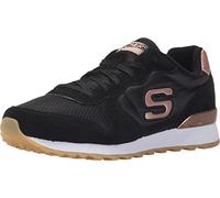 Skechers Og 85 Goldn Gurl, Sneaker a Collo Basso Donna, Black/White/Gold, 38.5 EU