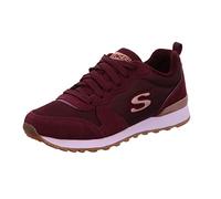 Skechers Og 85 Goldn Gurl, Sneaker a Collo Basso Donna, Burgundy Suede Nylon Mesh Rose Gold Trim, 39.5 EU