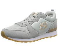 Skechers Og 85 Goldn Gurl, Sneaker a Collo Basso Donna, Light Gray Suede/ Nylon/ Mesh/ Rose Gold Trim, 37 EU