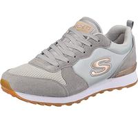 Skechers Og 85 Goldn Gurl, Sneaker a Collo Basso Donna, Light Gray Suede/ Nylon/ Mesh/ Rose Gold Trim, 38.5 EU