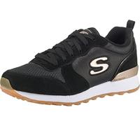 Skechers Og 85 Goldn Gurl, Sneaker a Collo Basso Donna, Black/White/Gold, 36 EU