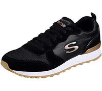 Skechers Og 85 Goldn Gurl, Sneaker a Collo Basso Donna, Black/White/Gold, 37.5 EU