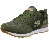 Skechers Og 85 Goldn Gurl, Sneaker a Collo Basso Donna, Olive Suede Nylon Mesh Rose Gold Trim, 35.5 EU