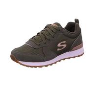 Skechers Og 85 Goldn Gurl, Sneaker a Collo Basso Donna, Olive Suede Nylon Mesh Rose Gold Trim, 41 EU