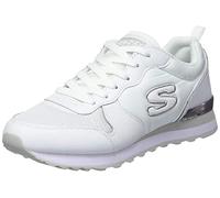Skechers Og 85 Goldn Gurl, Sneaker a Collo Basso Donna, White Silver, 35.5 EU