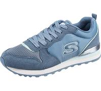 Skechers Og 85 Step N Fly, Scarpe da Ginnastica Donna, Slate Suede/Mesh/Duraleather/Light Blue Trim, 41 EU Stretta