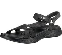 Skechers On-the-go 600 Brilliancy, Sandali Donna, Nero Black Textile Trim, 40 EU