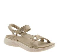 Skechers On-The-Go 600-Brilliancy, Sandalo Sportivo Donna, Naturale, 35 EU