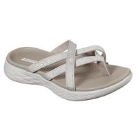 Skechers On-the-go 600 Dainty, Infradito Donna, Beige Taupe, 35 EU
