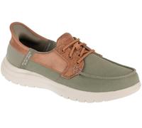 Skechers On-The-Go Flex PalmillaSneaker da Donna, Tessile Olive, 42 EU