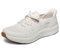 Skechers On-The-go Max Cushioning Lite Aura Hands Free Slip-in Sneaker da donna, Naturale, 37.5 EU