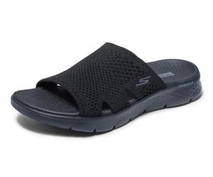 Skechers On-The Go Walk Flex Sandal-Elation, Donna, Black Textile, 39 EU