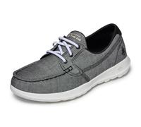 Skechers On-The Go Walk Lite-Isla, Mocassino Donna, Nero/Bianco, 40 EU