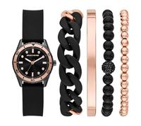 Skechers Orologio Analogico al Quarzo Donna con Cinturino in Silicone SR9113